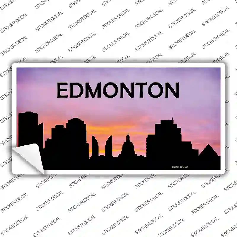 Edmonton Silhouette Novelty Sticker Decal