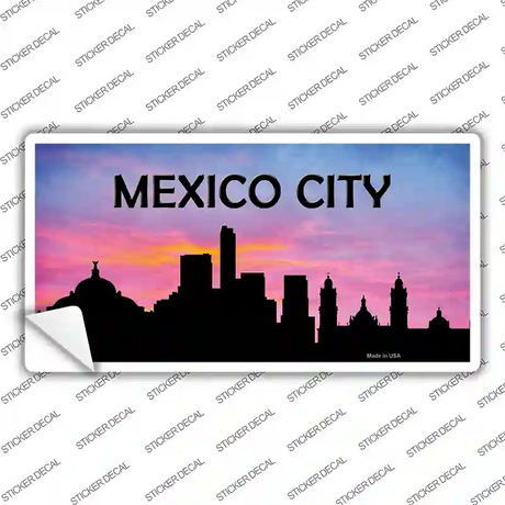 Mexico City Silhouette Novelty Sticker Decal
