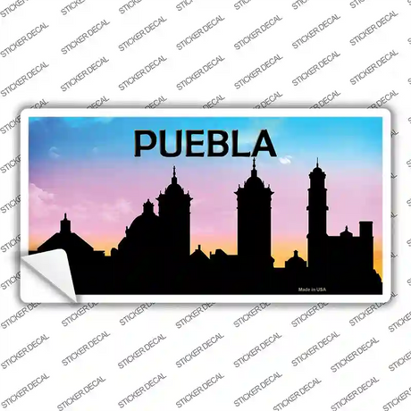 Puebla Silhouette Novelty Sticker Decal