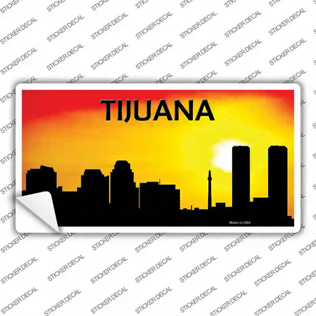 Tijuana Silhouette Novelty Sticker Decal