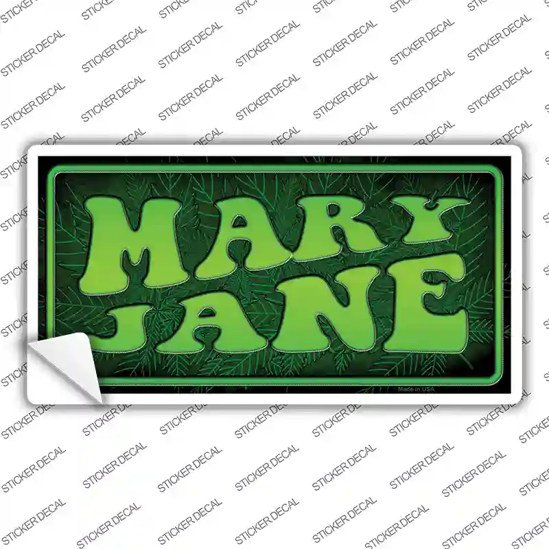 Mary Jane Novelty Sticker Decal