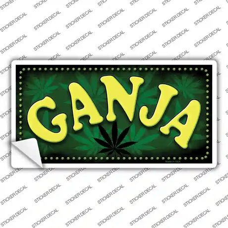 Ganja Novelty Sticker Decal