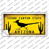 Arizona Grand Canyon State Yellow Novelty Sticker Decal