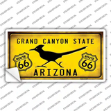 Arizona Grand Canyon With Route 66 Novelty Sticker Decal