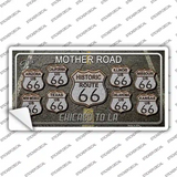 Route 66 Black Top Novelty Sticker Decal