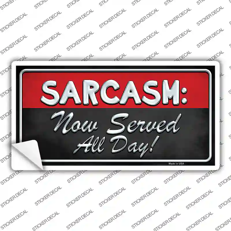 Sarcasm Novelty Sticker Decal