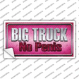 Big Truck No Penis Novelty Sticker Decal