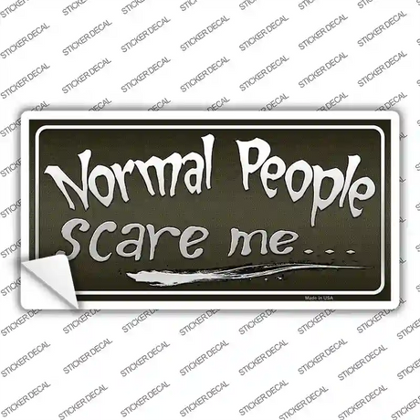 Normal People Novelty Sticker Decal