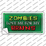 Zombies Love Me Novelty Sticker Decal