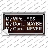 My Gun Novelty Sticker Decal