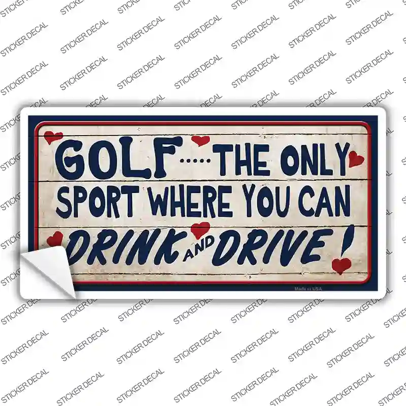 Drink And Drive Novelty Sticker Decal