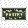Greatest Farter Novelty Sticker Decal