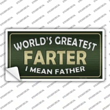 Greatest Farter Novelty Sticker Decal