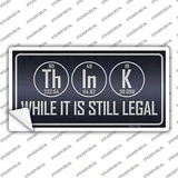Think Novelty Sticker Decal