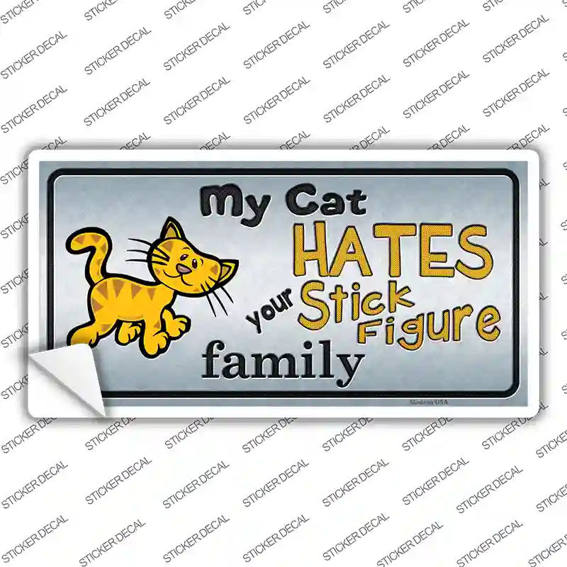 My Cat Hates Novelty Sticker Decal