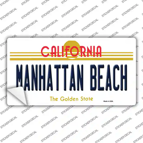 Manhattan Beach CA Novelty Sticker Decal