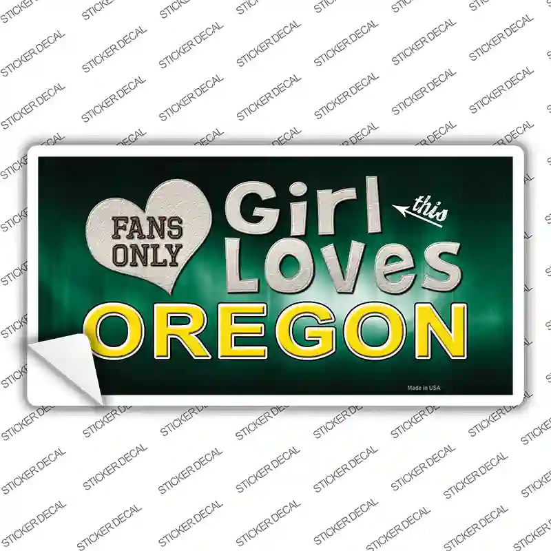This Girl Loves Oregon Novelty Sticker Decal