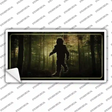 Bigfoot In The Woods Novelty Sticker Decal