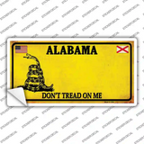 Alabama Dont Tread On Me Novelty Sticker Decal