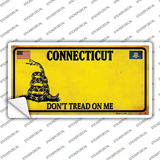 Connecticut Dont Tread On Me Novelty Sticker Decal