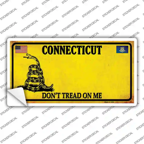 Connecticut Dont Tread On Me Novelty Sticker Decal