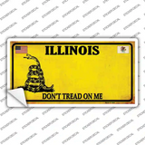 Illinois Dont Tread On Me Novelty Sticker Decal