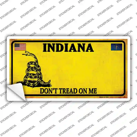 Indiana Dont Tread On Me Novelty Sticker Decal