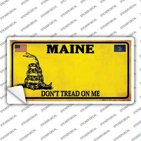 Maine Dont Tread On Me Novelty Sticker Decal