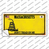 Massachusetts Dont Tread On Me Novelty Sticker Decal