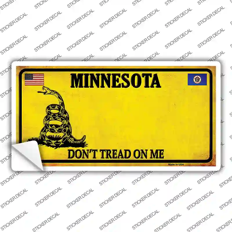 Minnesota Dont Tread On Me Novelty Sticker Decal