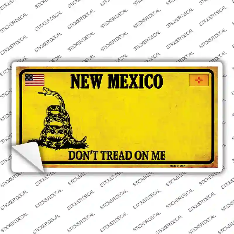 New Mexico Dont Tread On Me Novelty Sticker Decal