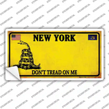 New York Dont Tread On Me Novelty Sticker Decal