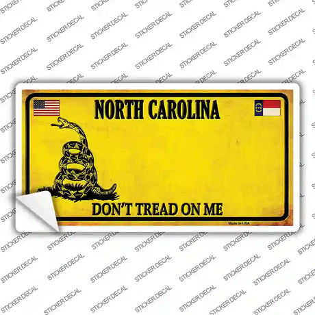 North Carolina Dont Tread On Me Novelty Sticker Decal