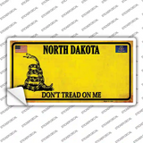 North Dakota Dont Tread On Me Novelty Sticker Decal