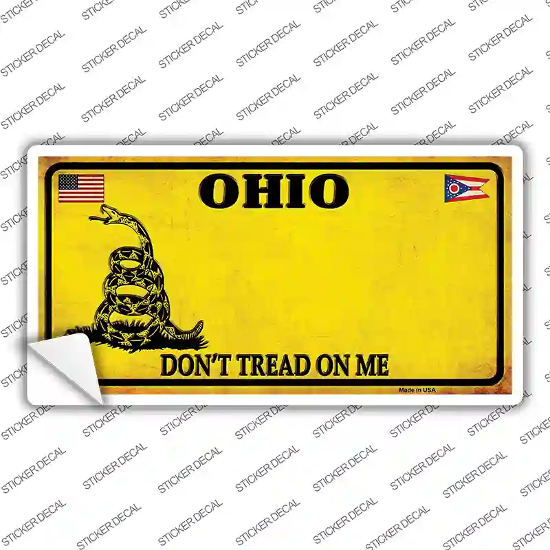 Ohio Dont Tread On Me Novelty Sticker Decal