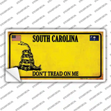 South Carolina Dont Tread On Me Novelty Sticker Decal