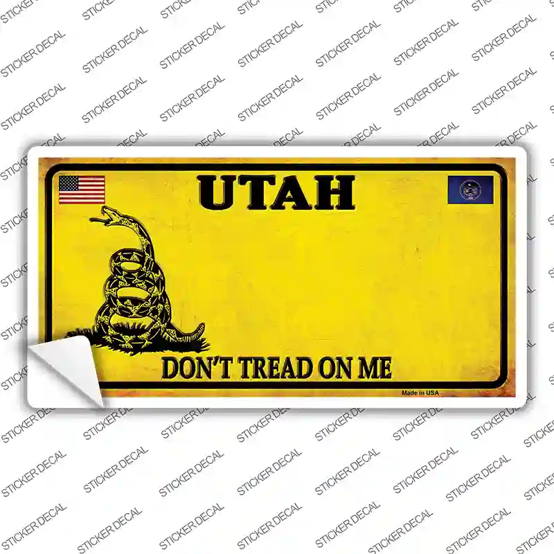 Utah Dont Tread On Me Novelty Sticker Decal