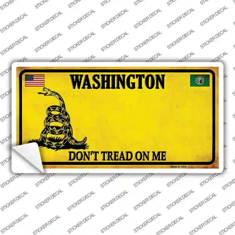 Washington Dont Tread On Me Novelty Sticker Decal