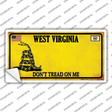 West Virginia Dont Tread On Me Novelty Sticker Decal
