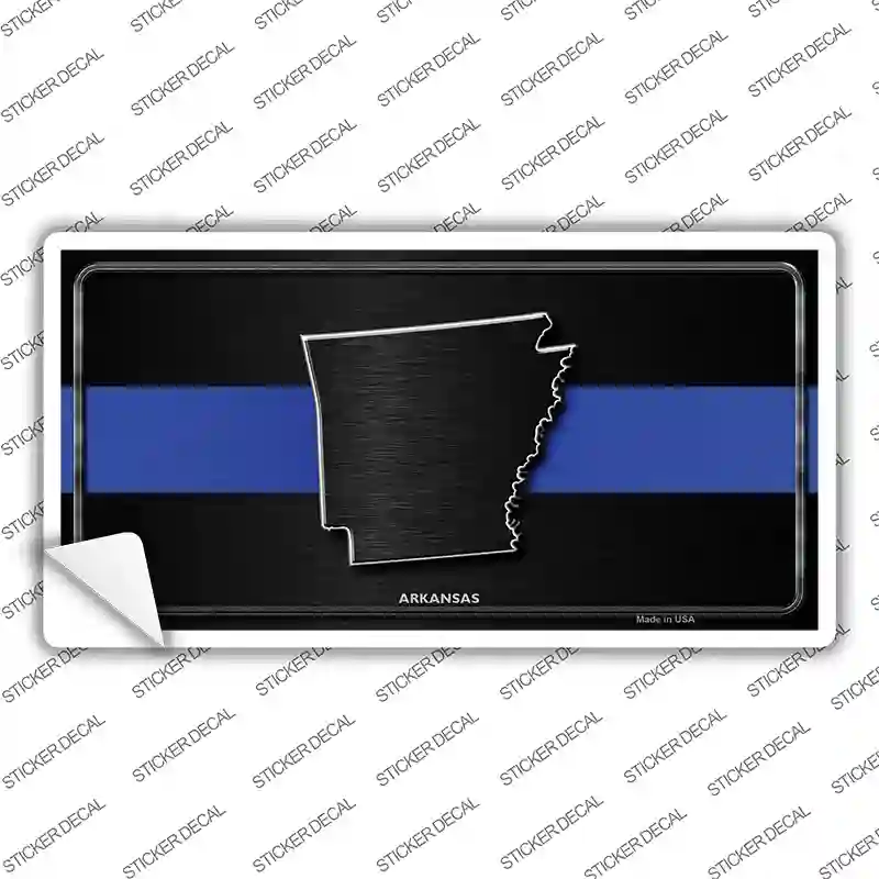 Arkansas Thin Blue Line Novelty Sticker Decal