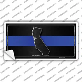 California Thin Blue Line Novelty Sticker Decal
