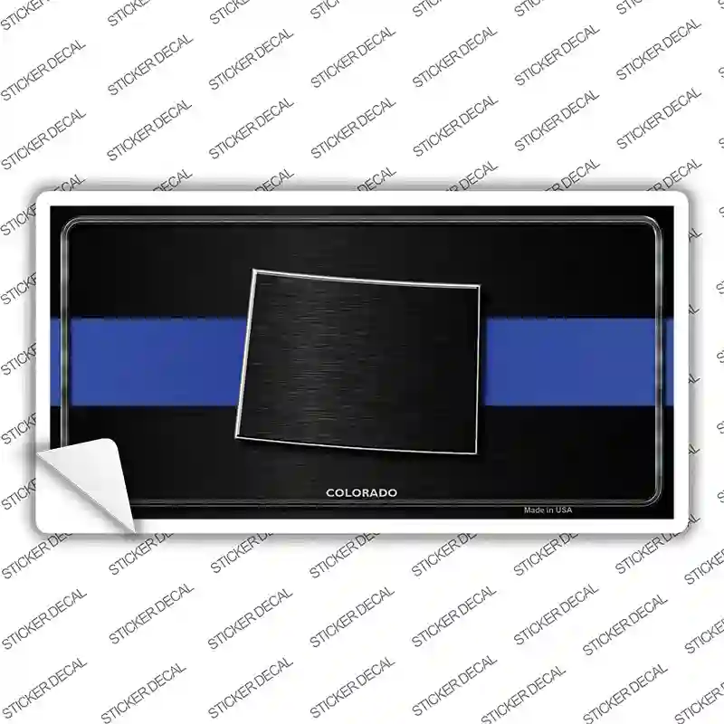 Colorado Thin Blue Line Novelty Sticker Decal