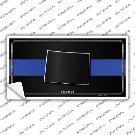 Colorado Thin Blue Line Novelty Sticker Decal