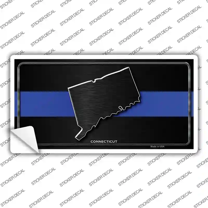 Connecticut Thin Blue Line Novelty Sticker Decal