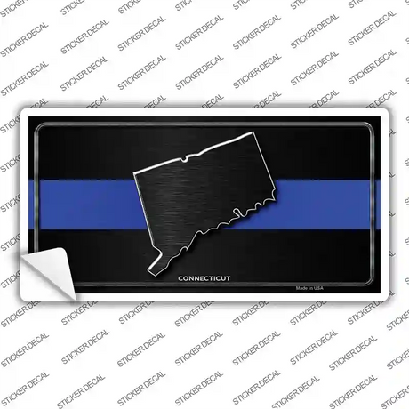 Connecticut Thin Blue Line Novelty Sticker Decal