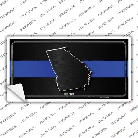 Georgia Thin Blue Line Novelty Sticker Decal