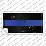 Hawaii Thin Blue Line Novelty Sticker Decal