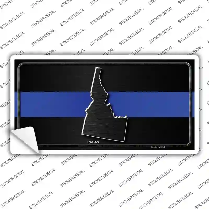 Idaho Thin Blue Line Novelty Sticker Decal