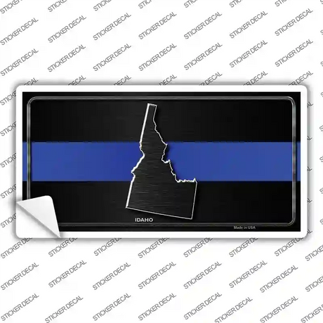 Idaho Thin Blue Line Novelty Sticker Decal