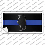Illinois Thin Blue Line Novelty Sticker Decal